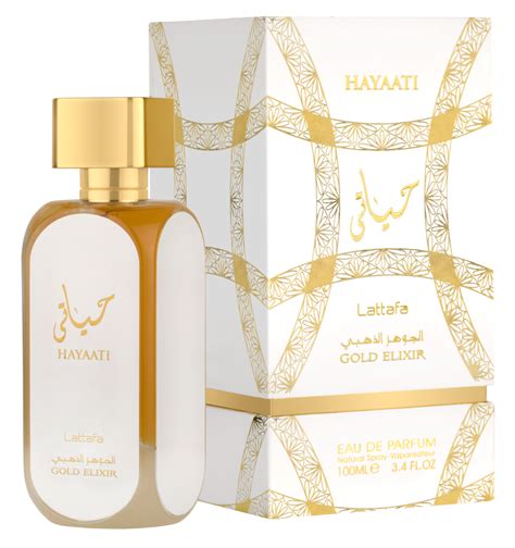 Hayaati Gold Elixir Lattafa Perfumes for women and .